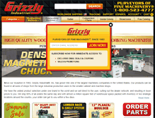 Tablet Screenshot of grizzly.com